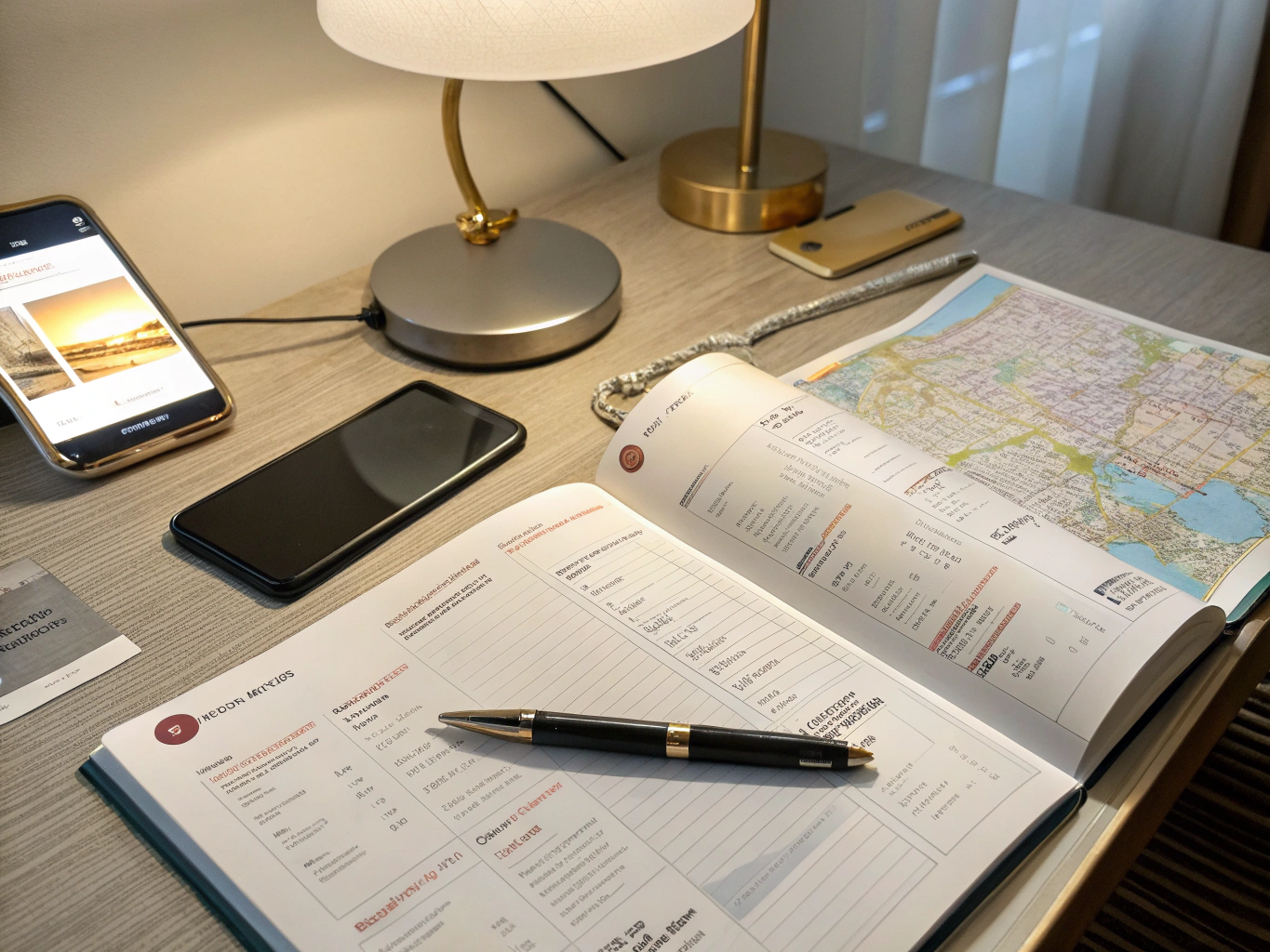 Organizing travel documents and transport schedules
